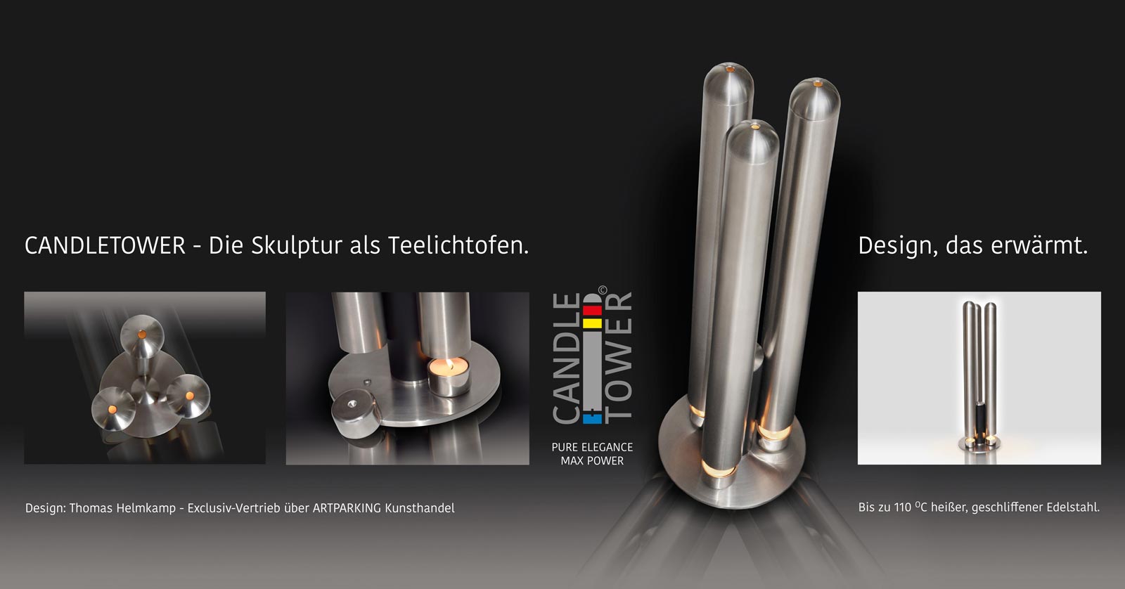 CANDLETOWER - Der Design Teelichtofen | Exlusivvertrieb bei Artparking Altenberge